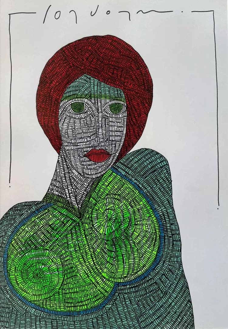 yakınlaştır "Welg perisi 7" eseri MURAT ÖZDOĞRU tarafından 2024 yılında 50x35 cm ölçülerinde Kağıt üzeri akrilik boya tekniği ile yapılmıştır.