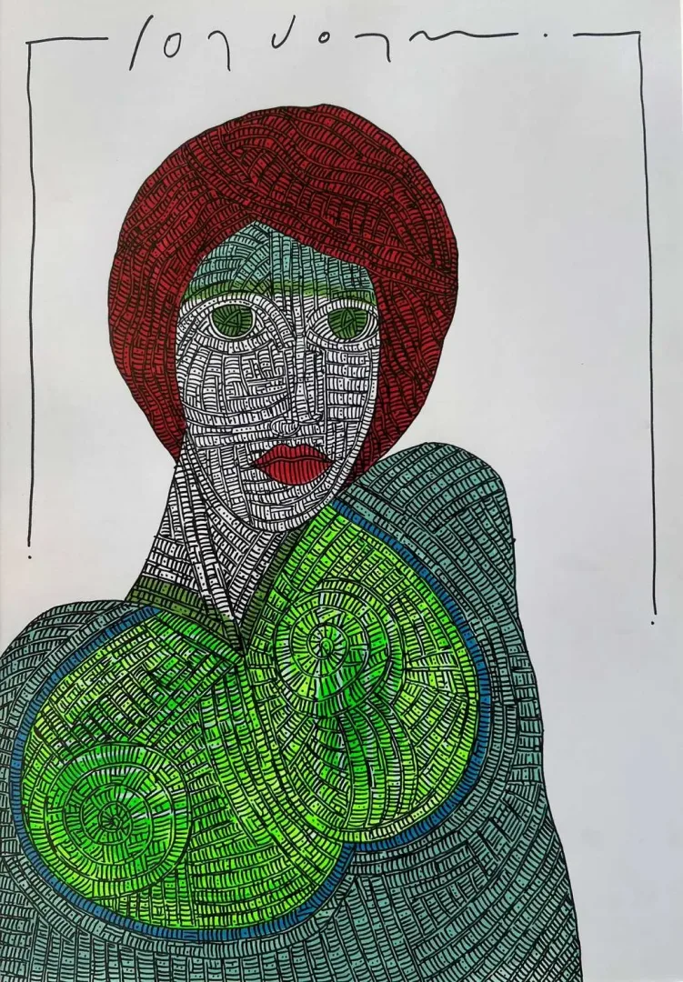 MURAT ÖZDOĞRU — “Welg perisi 7”, 2024 "Welg perisi 7" eseri MURAT ÖZDOĞRU tarafından 2024 yılında 50x35 cm ölçülerinde Kağıt üzeri akrilik boya tekniği ile yapılmıştır.