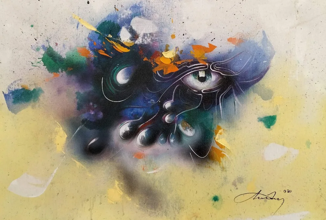 yakınlaştır "İsimsiz" eseri OKAN BOYDAŞ tarafından 40x60 cm ölçülerinde Tuval üzeri akrilik boya tekniği ile yapılmıştır.