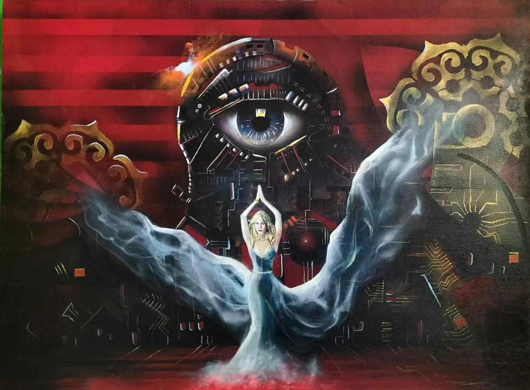 yakınlaştır "İsimsiz" eseri OKAN BOYDAŞ tarafından 60x80 cm ölçülerinde Tuval üzeri akrilik boya tekniği ile yapılmıştır.