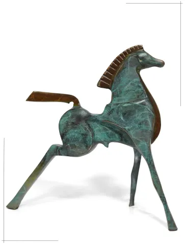 "Horse" eseri SADEGH ATHAM tarafından 26x27x14 cm ölçülerinde Bronz tekniği ile yapılmıştır.