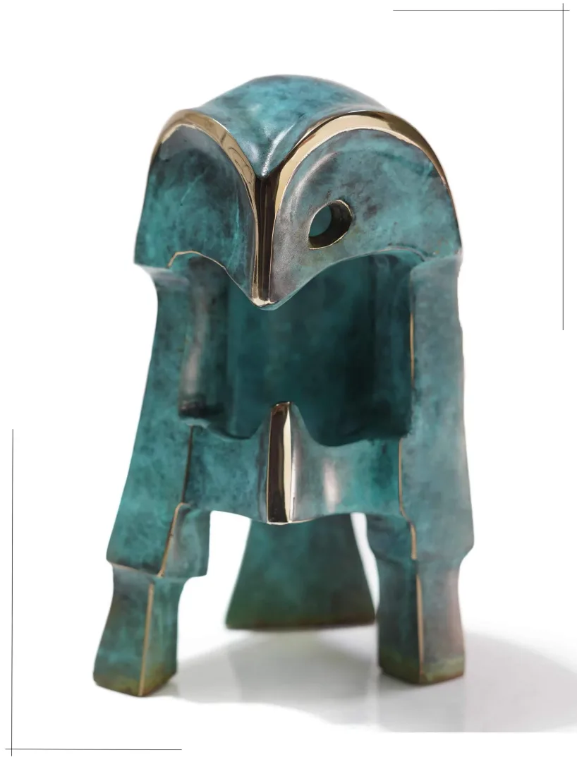 yakınlaştır "Owl" eseri SADEGH ATHAM tarafından 15x8x10 cm ölçülerinde Bronz tekniği ile yapılmıştır.