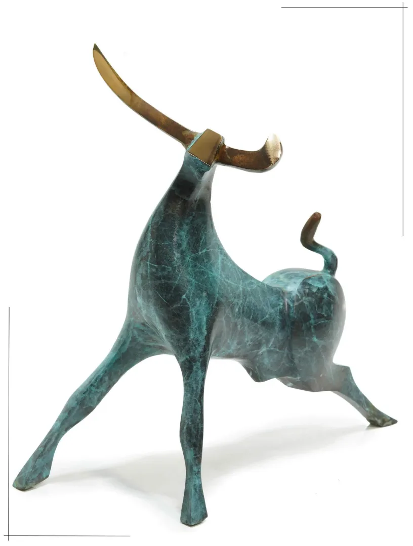 yakınlaştır "Cow" eseri SADEGH ATHAM tarafından 30x32x16 cm ölçülerinde Bronz tekniği ile yapılmıştır.