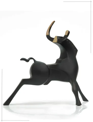"Cow" eseri SADEGH ATHAM tarafından 25x27x11 cm ölçülerinde Bronz tekniği ile yapılmıştır.