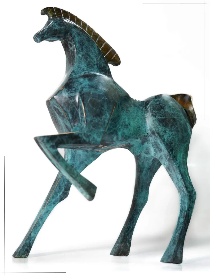 yakınlaştır "Horse" eseri SADEGH ATHAM tarafından 29x22x11 cm ölçülerinde Bronz tekniği ile yapılmıştır.