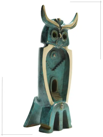 "Owl" eseri SADEGH ATHAM tarafından 19x8x8 cm ölçülerinde Bronz tekniği ile yapılmıştır.