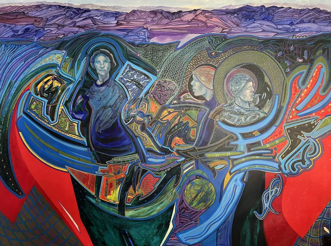 NECMETTİN ÖZLÜ — “Doğadan Notlar” "Doğadan Notlar" eseri NECMETTİN ÖZLÜ tarafından 180x240 cm ölçülerinde Tuval üzeri akrilik boya tekniği ile yapılmıştır.