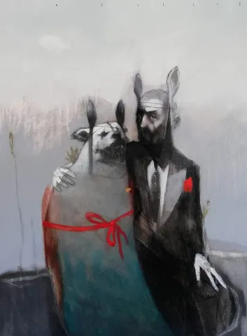 "İsimsiz" eseri ERCAN AYÇİÇEK tarafından 80x60 cm ölçülerinde Tuval üzeri akrilik boya tekniği ile yapılmıştır.