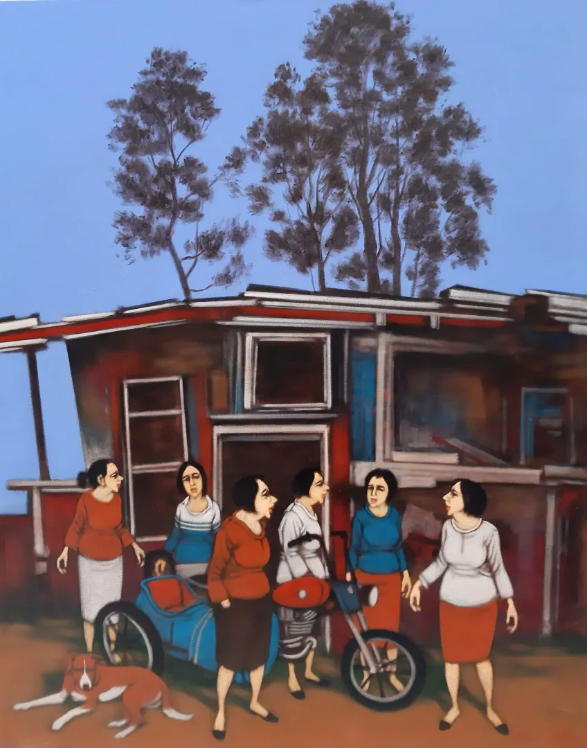 ORHAN UMUT — “İsimsiz” "İsimsiz" eseri ORHAN UMUT tarafından 100x80 cm ölçülerinde Tuval üzeri akrilik boya tekniği ile yapılmıştır.