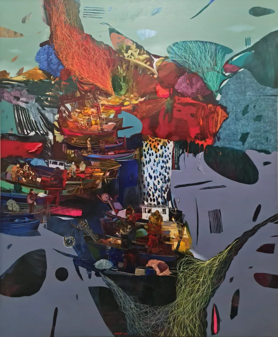 "Heyyamola" eseri HAKAN ESMER tarafından 200x160 cm ölçülerinde Tuval üzeri yağlı boya tekniği ile yapılmıştır.