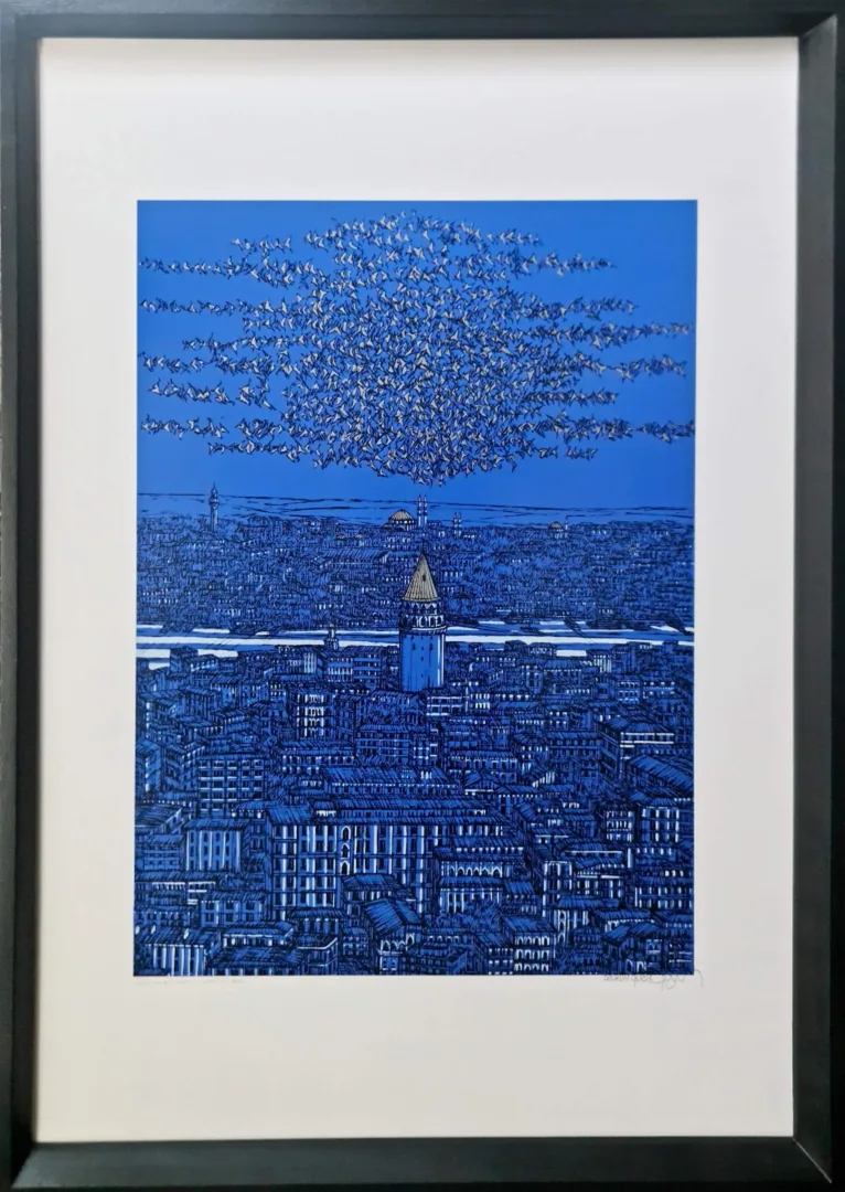 DEVRİM ERBİL — “İsimsiz” "İsimsiz" eseri DEVRİM ERBİL tarafından 100x70 cm ölçülerinde Serigrafi tekniği ile yapılmıştır.