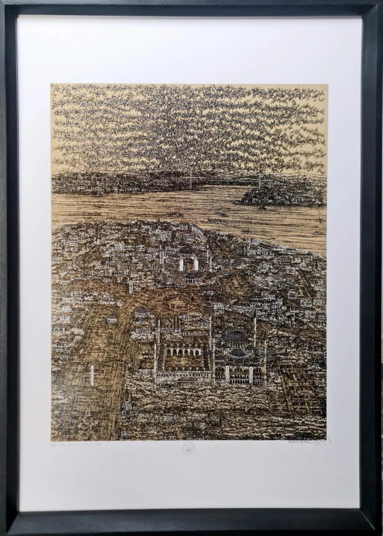DEVRİM ERBİL — “İsimsiz” "İsimsiz" eseri DEVRİM ERBİL tarafından 100x70 cm ölçülerinde Serigrafi tekniği ile yapılmıştır.