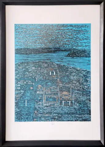 DEVRİM ERBİL — “Untitled” "İsimsiz" eseri DEVRİM ERBİL tarafından 100x70 cm ölçülerinde Serigrafi tekniği ile yapılmıştır.