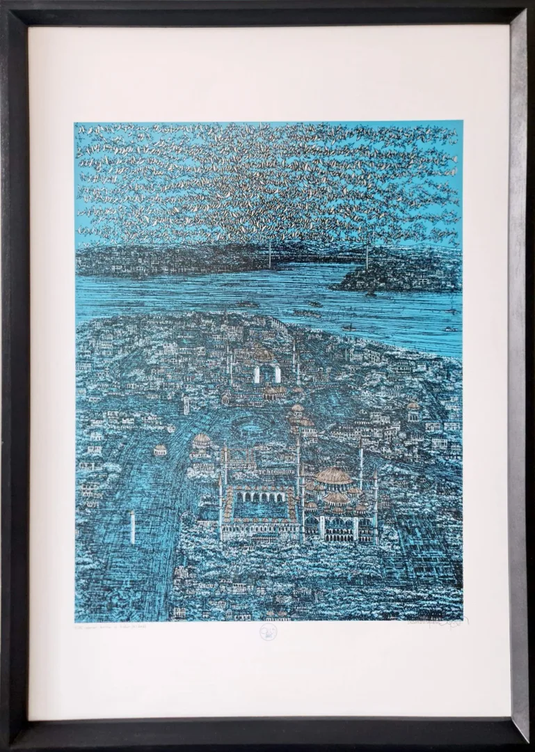 DEVRİM ERBİL — “İsimsiz” "İsimsiz" eseri DEVRİM ERBİL tarafından 100x70 cm ölçülerinde Serigrafi tekniği ile yapılmıştır.