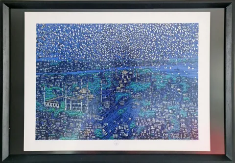 "İsimsiz" eseri DEVRİM ERBİL tarafından 70x100 cm ölçülerinde Serigrafi tekniği ile yapılmıştır.