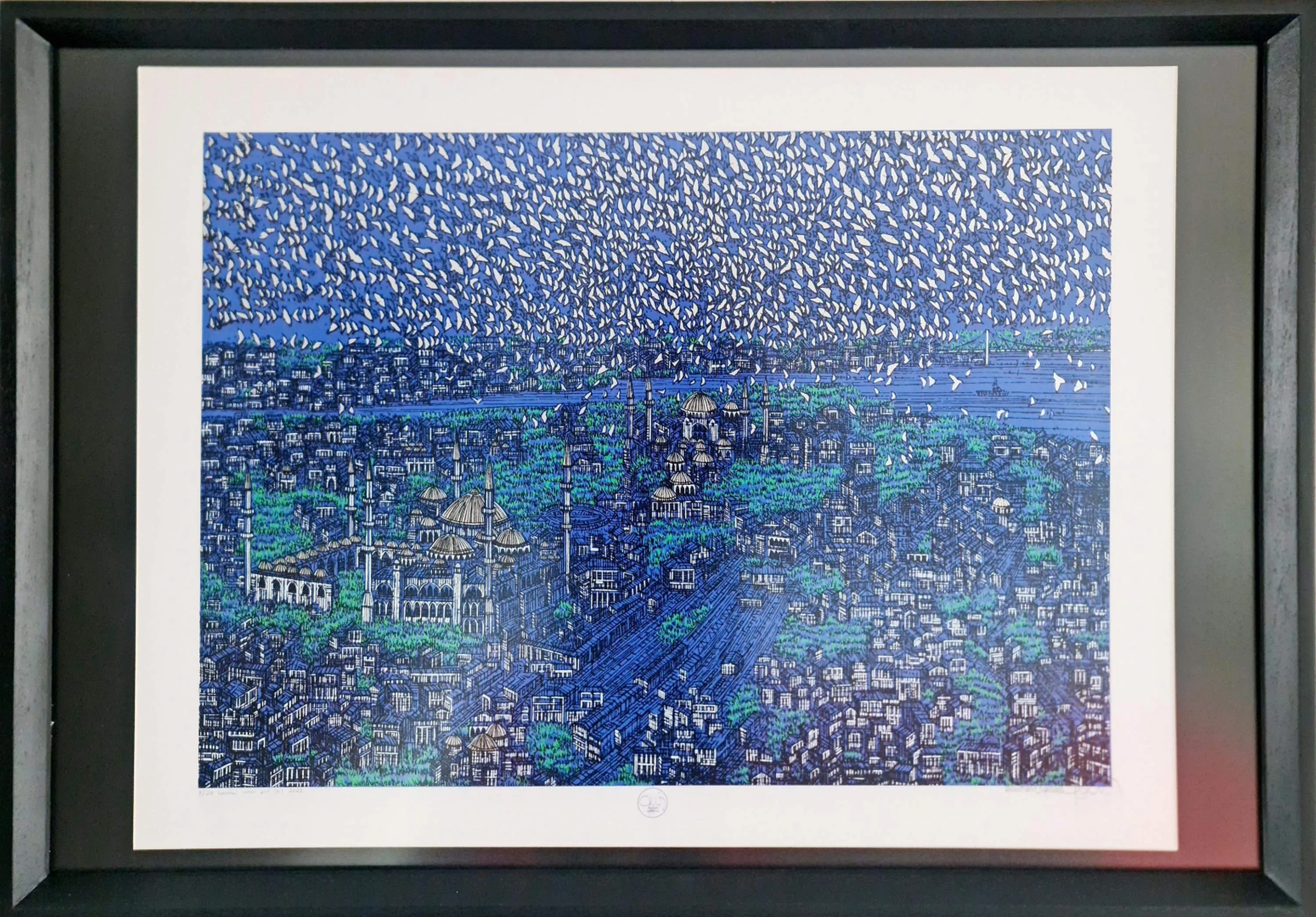 "İsimsiz" eseri DEVRİM ERBİL tarafından 70x100 cm ölçülerinde Serigrafi tekniği ile yapılmıştır.
