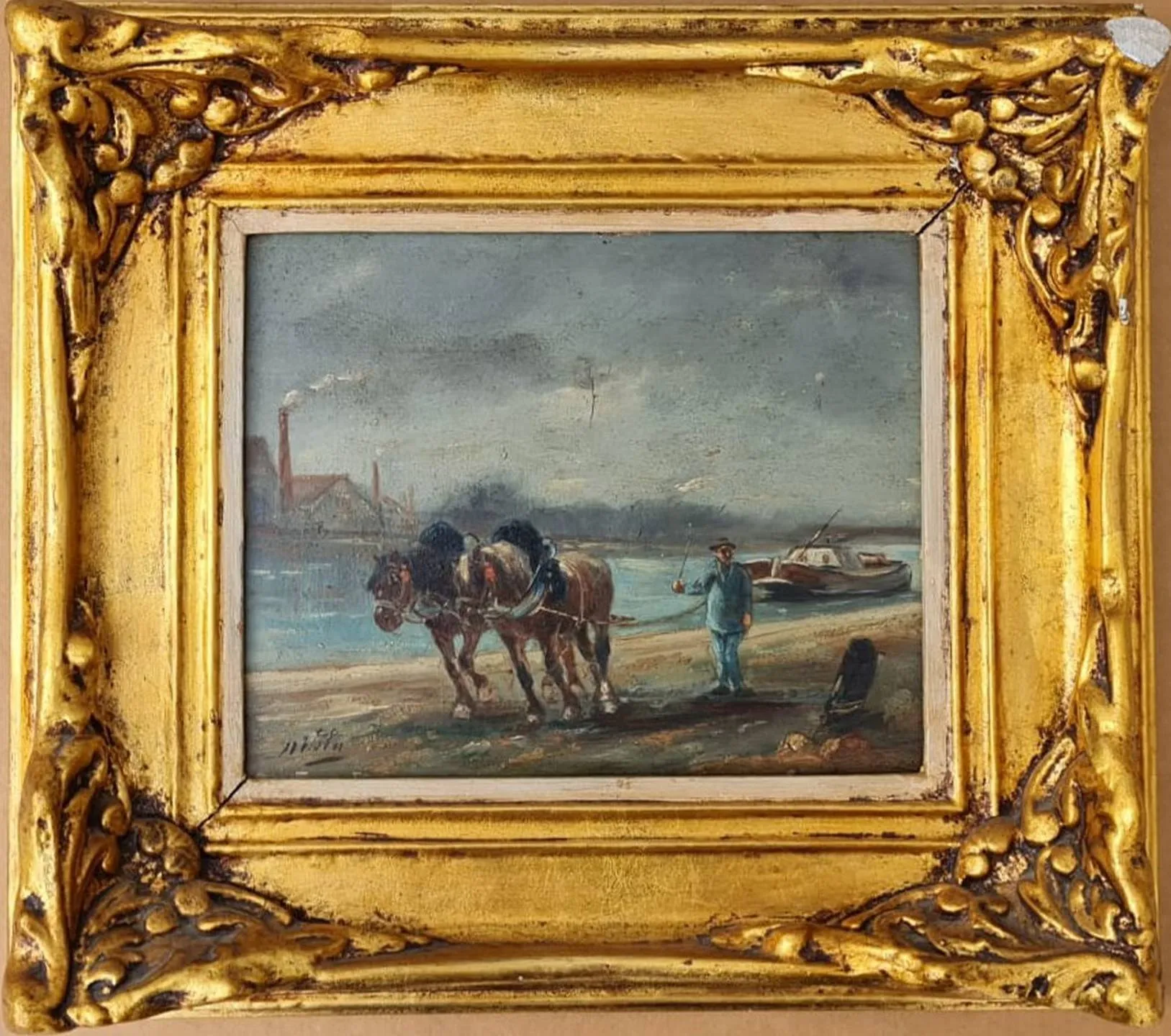 "isimsiz" eseri WILLIAM NIBLO tarafından 21x27 cm ölçülerinde Ahşap üzeri yağlı boya + epoksi tekniği ile yapılmıştır.
