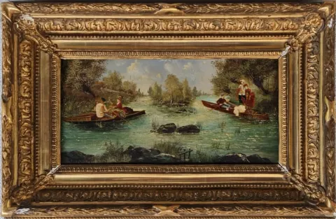 "İmzasız" eseri SAR tarafından 17.5x36 cm ölçülerinde Ahşap üzeri yağlı boya + epoksi tekniği ile yapılmıştır.