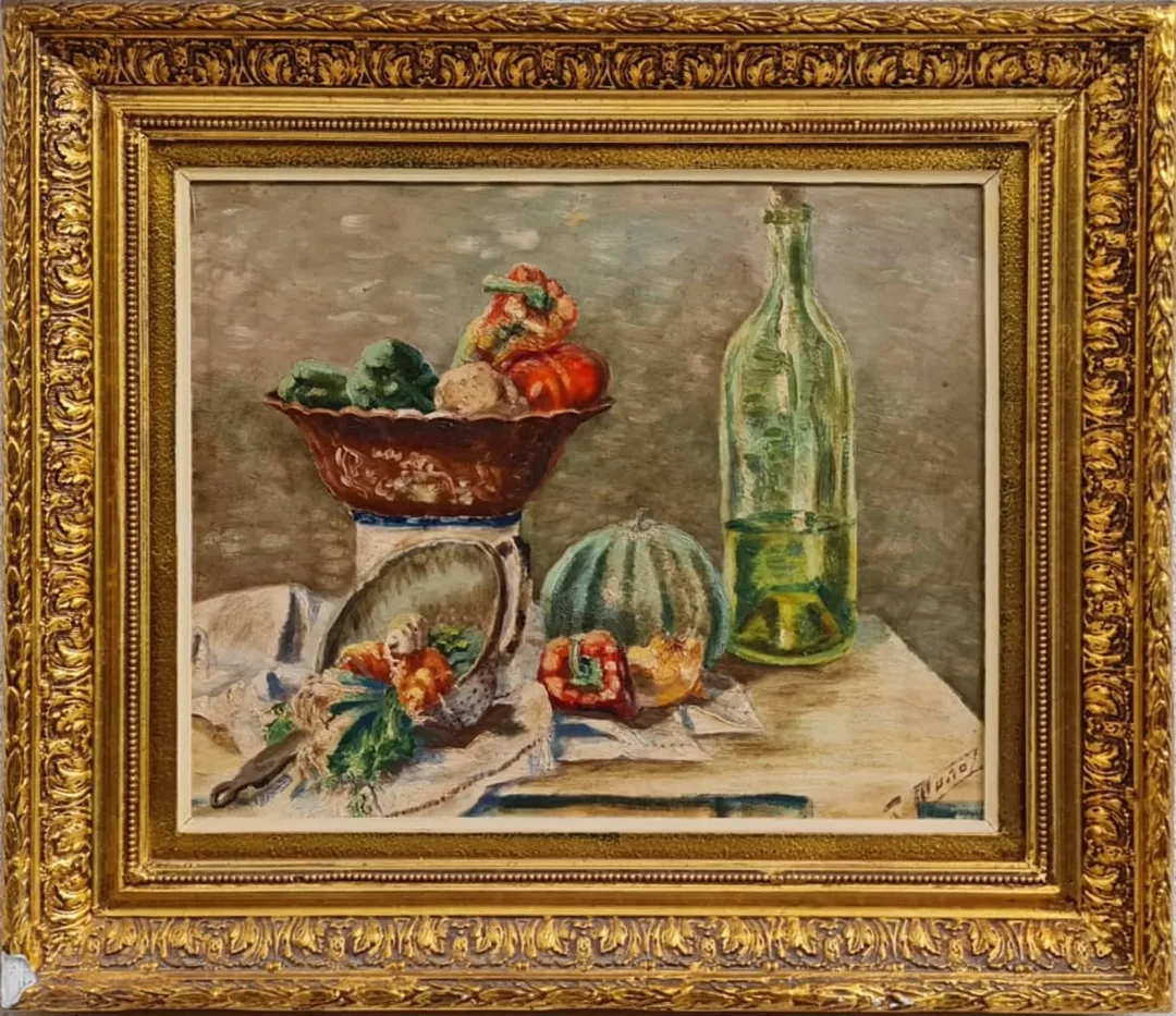 yakınlaştır "Mutfak Masası" eseri JUAN MUNOZ tarafından 33.5x41.5 cm ölçülerinde Duralit üzeri yağlı boya tekniği ile yapılmıştır.