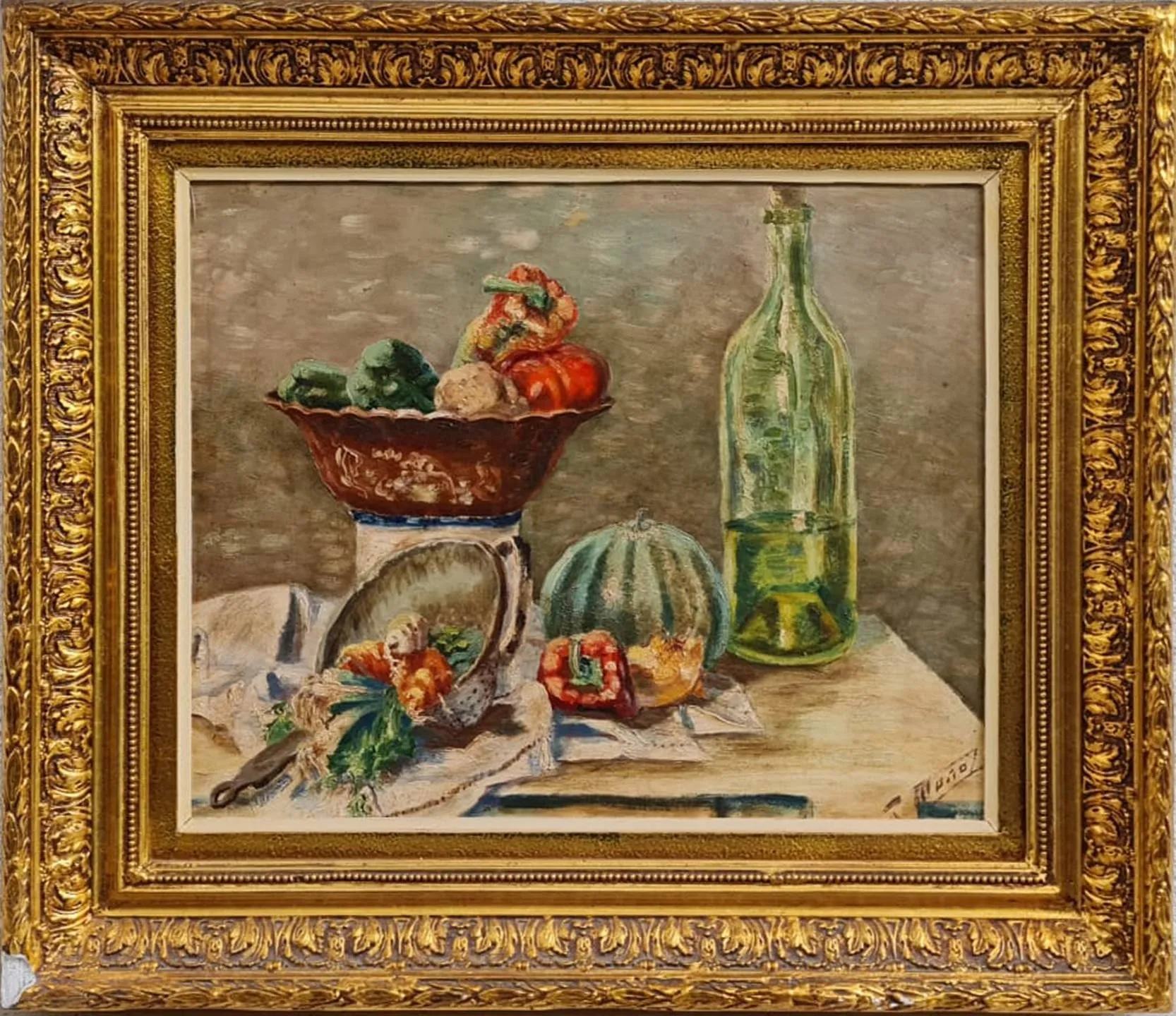 "Mutfak Masası" eseri JUAN MUNOZ tarafından 33.5x41.5 cm ölçülerinde Duralit üzeri yağlı boya tekniği ile yapılmıştır.