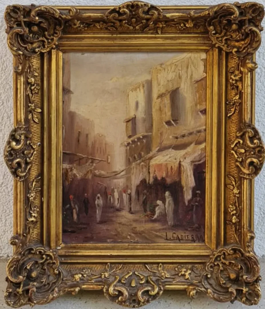 "isimsiz" eseri LOUIS CADIERRA tarafından 22x16 cm ölçülerinde Tuval üzeri yağlı boya tekniği ile yapılmıştır.