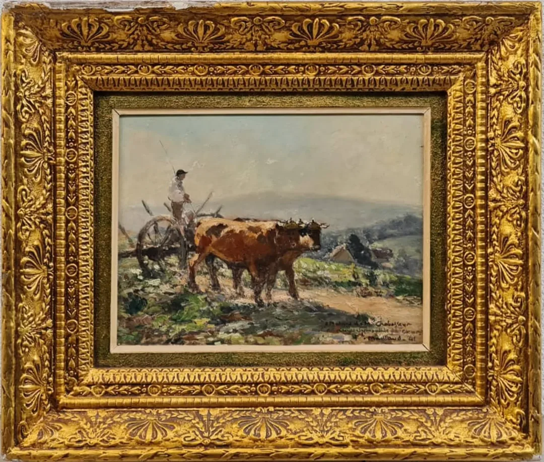 "isimsiz" eseri FERNAND MAILLAUD tarafından 26x35 cm ölçülerinde Ahşap üzeri yağlı boya + epoksi tekniği ile yapılmıştır.