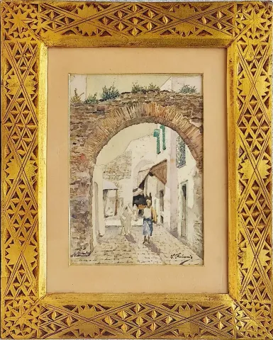 "isimsiz" eseri VICTOR GUILLAUME FULCONIS tarafından 30x21 cm ölçülerinde Kağıt üzeri sulu boya tekniği ile yapılmıştır.
