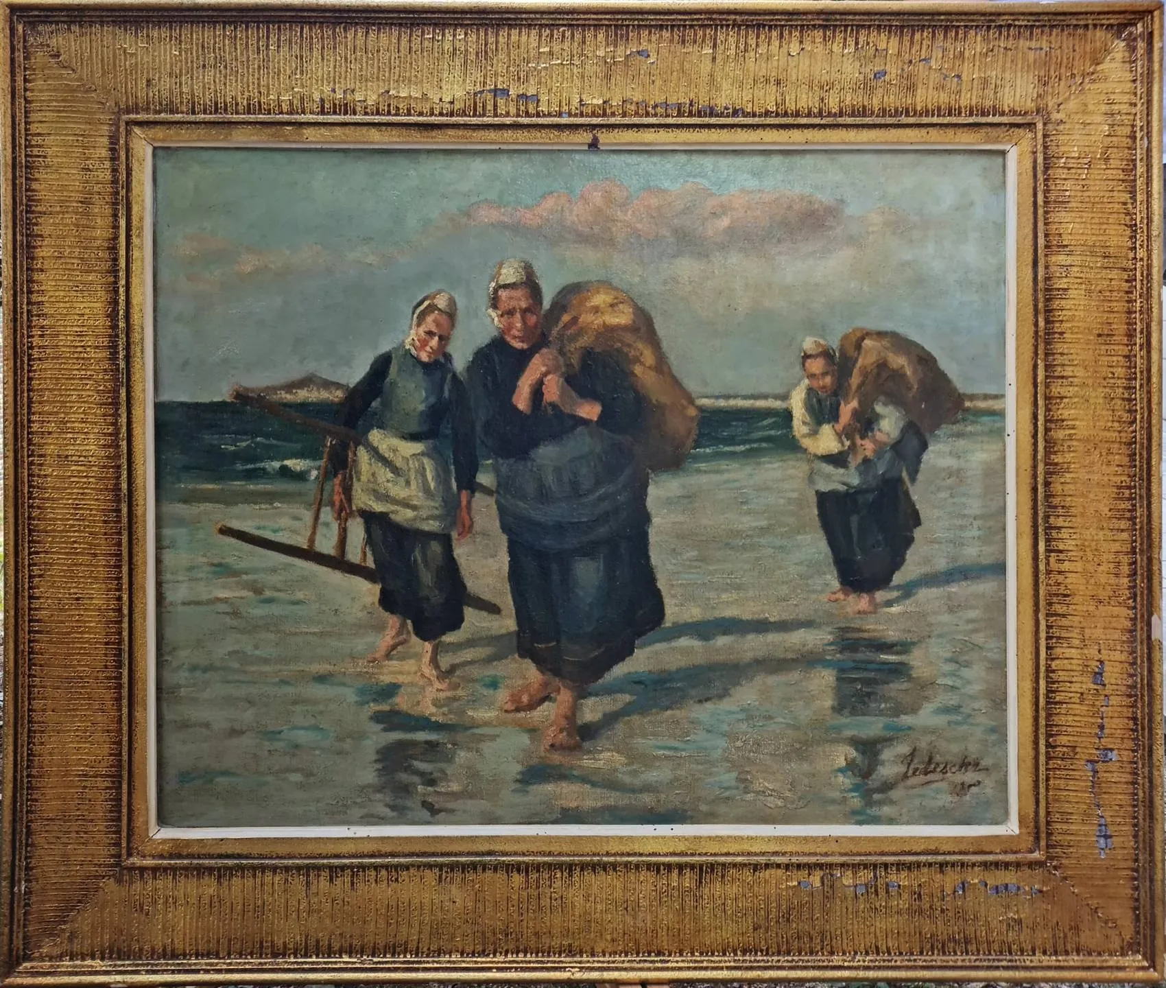 "isimsiz" eseri MARGUERITE HENRIETTE TEDESCHI tarafından 73x92 cm ölçülerinde Tuval üzeri yağlı boya tekniği ile yapılmıştır.