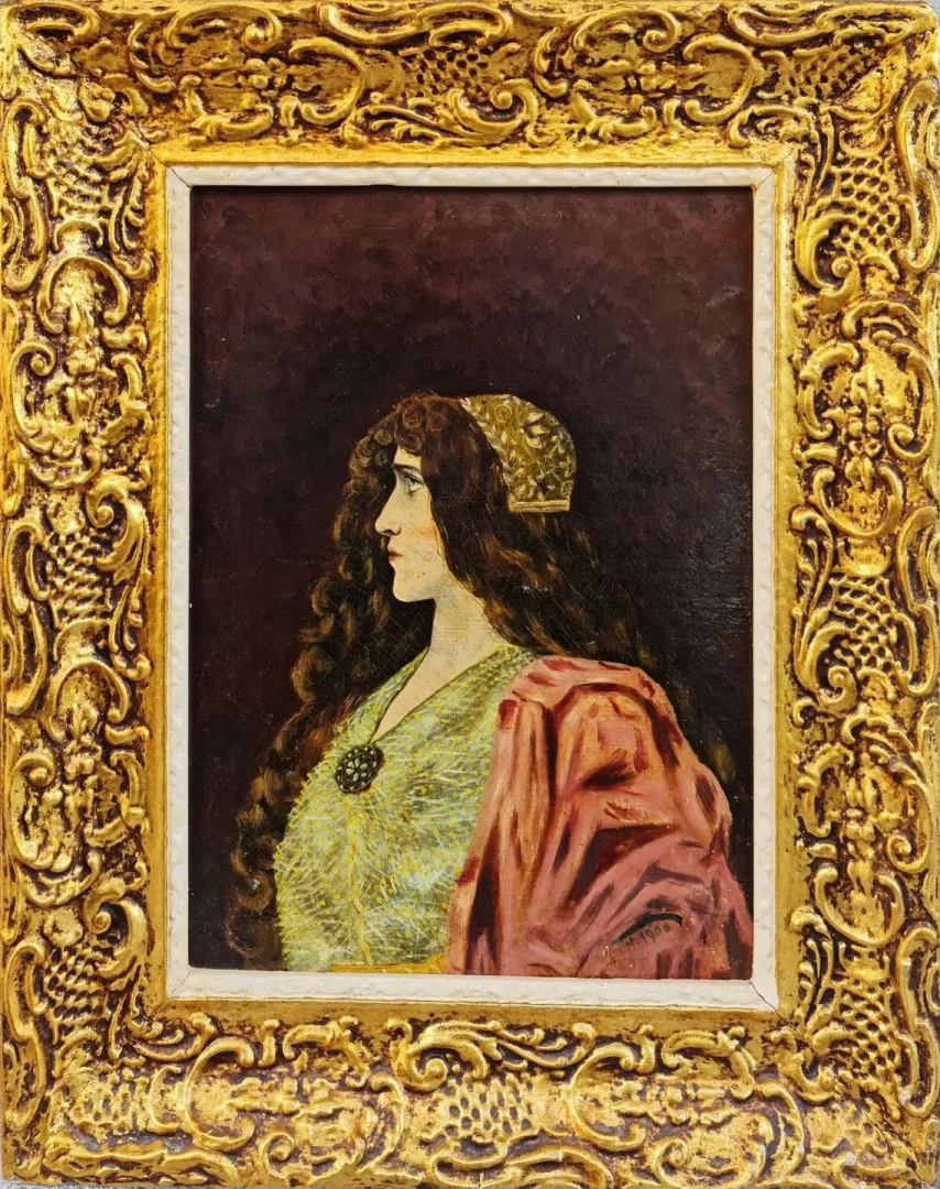 "isimsiz" eseri MARIE CAZIN tarafından 1900 yılında 40x30 cm ölçülerinde Tuval üzeri yağlı boya tekniği ile yapılmıştır.