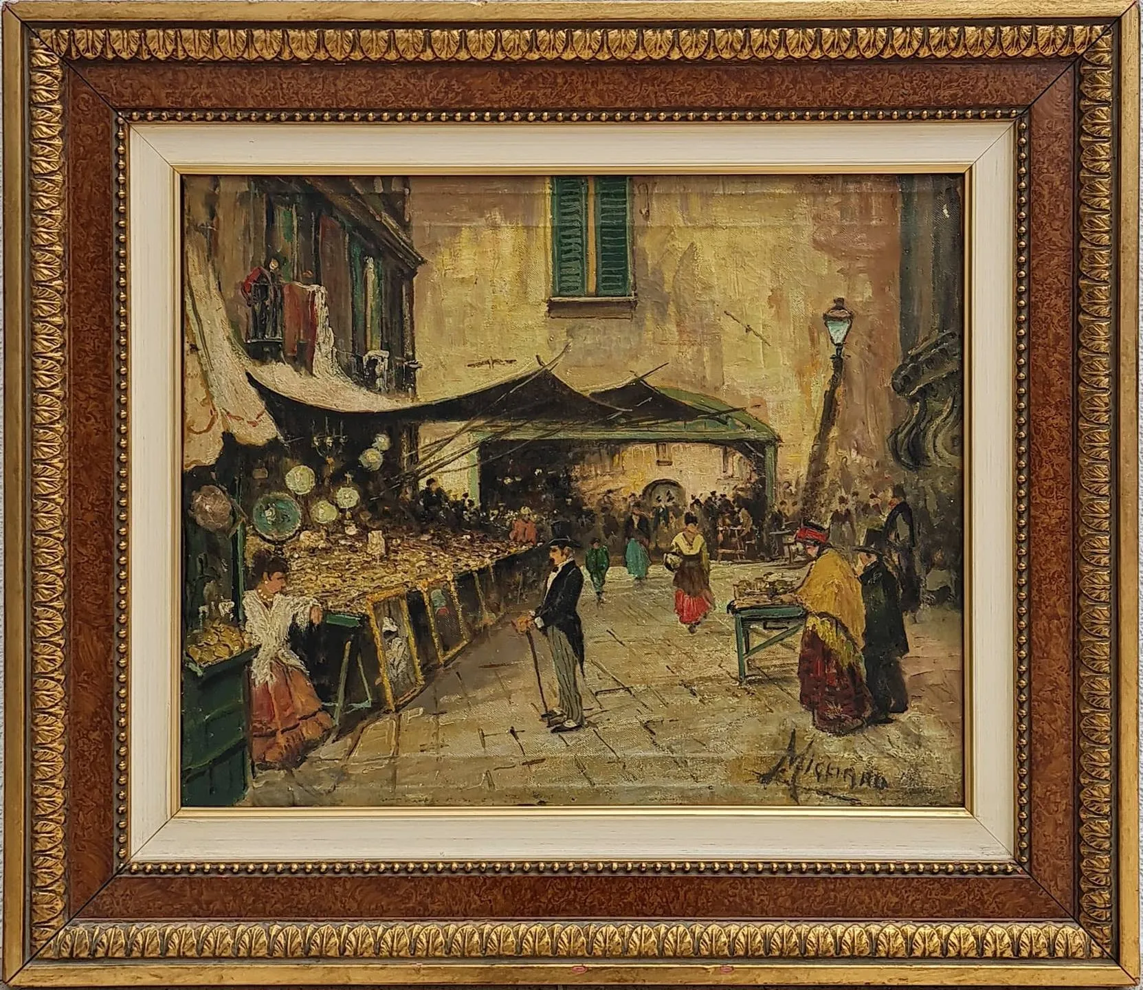 "isimsiz" eseri VİNCENZO MİGLİARO tarafından 1938 yılında 43x49.5 cm ölçülerinde Tuval üzeri yağlı boya tekniği ile yapılmıştır.