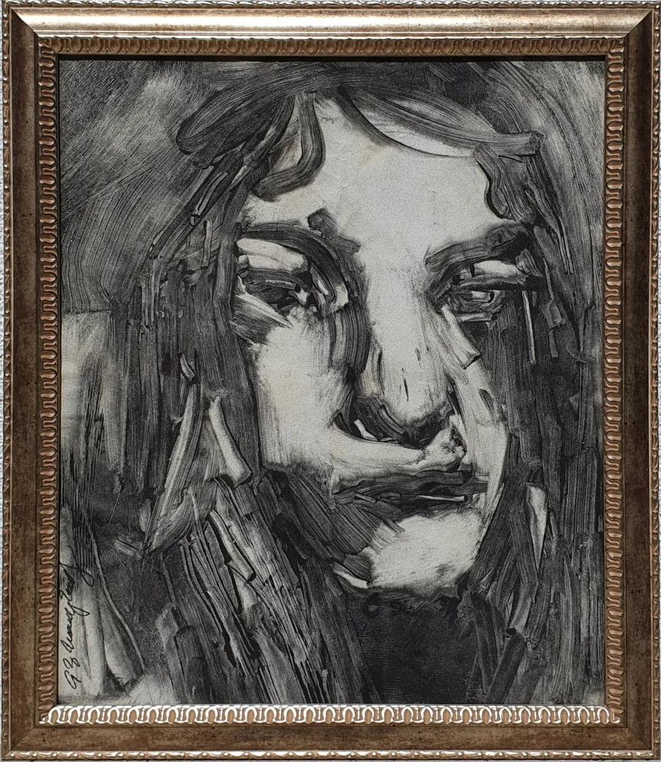 "isimsiz" eseri İMZA OKUNAMADI tarafından 46x39 cm ölçülerinde Kağıt üzeri yağlı boya tekniği ile yapılmıştır.