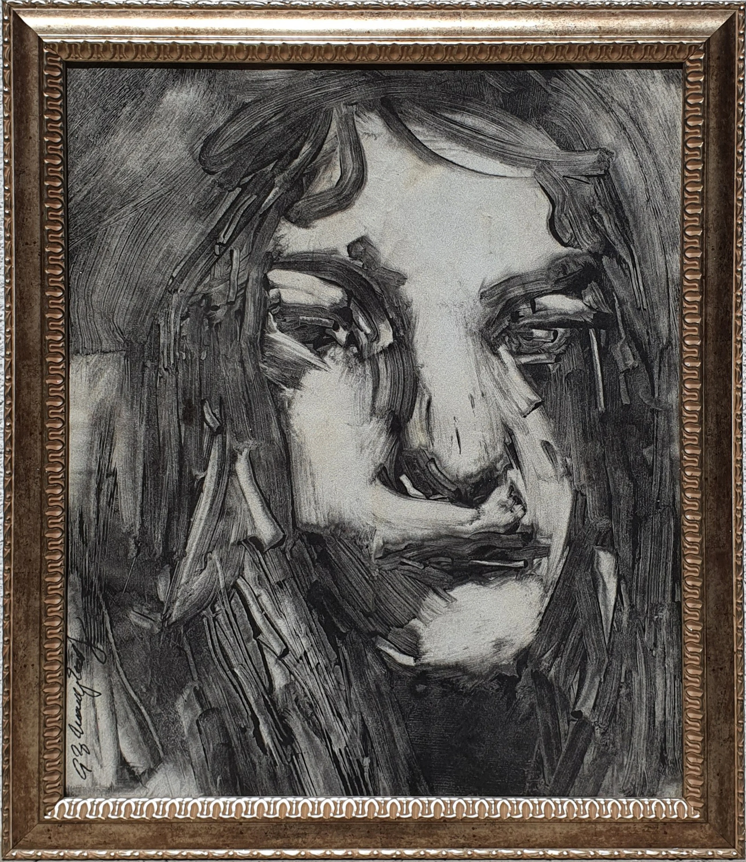 "isimsiz" eseri İMZA OKUNAMADI tarafından 46x39 cm ölçülerinde Kağıt üzeri yağlı boya tekniği ile yapılmıştır.
