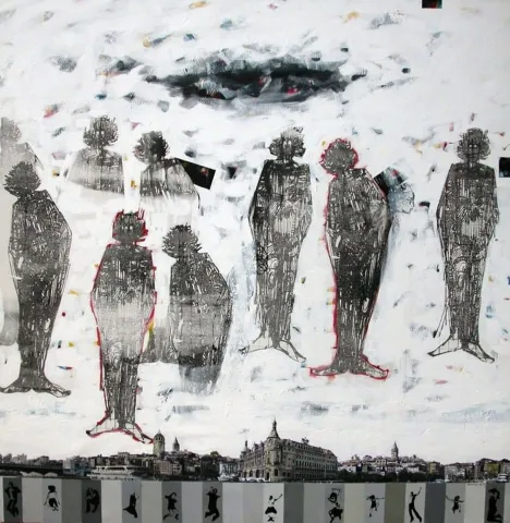 "Hades-II" eseri SEYDİ MURAT KOÇ tarafından 2010 yılında 200x200 cm ölçülerinde Tuval üzeri yağlı boya tekniği ile yapılmıştır.