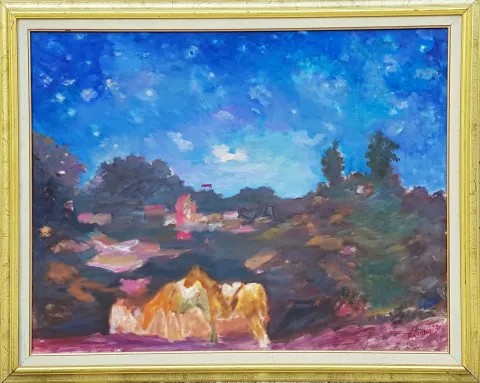 DURAN KARACA — “isimsiz”, 1992 "isimsiz" eseri DURAN KARACA tarafından 1992 yılında 73x94 cm ölçülerinde Tuval üzeri yağlı boya tekniği ile yapılmıştır.