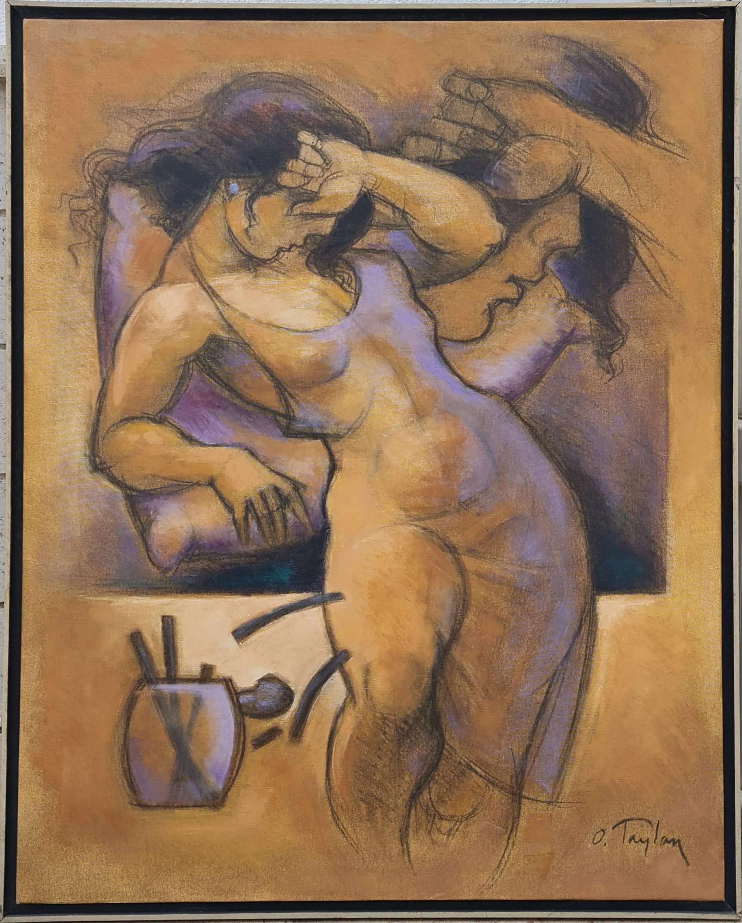 "isimsiz" eseri ORHAN TAYLAN tarafından 100x80 cm ölçülerinde Tuval üzeri yağlı boya tekniği ile yapılmıştır.