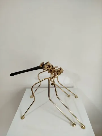 DOĞAN KARAKILIÇ — “A fantastic song”, 2025 "A fantastic song" eseri DOĞAN KARAKILIÇ tarafından 2025 yılında 25x30x36 cm ölçülerinde Metal karışık teknik tekniği ile yapılmıştır.