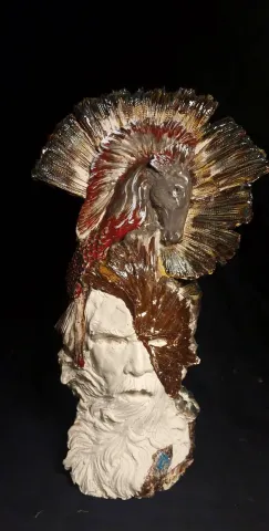 ORÇUN İLTER — “Poseidon”, 2025 "Poseidon" eseri ORÇUN İLTER tarafından 2025 yılında 46x20x20 cm ölçülerinde Serbest şekillendirme, stoneware tekniği ile yapılmıştır.