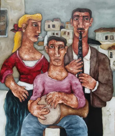 MURAT TOLGA — “İsimsiz”, 2024 "İsimsiz" eseri MURAT TOLGA tarafından 2024 yılında 120x100 cm ölçülerinde Tuval üzeri yağlı boya tekniği ile yapılmıştır.