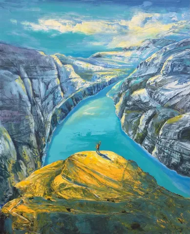 TOLGA BOZTOPRAK — “Yanızlık”, 2025 "Yanızlık" eseri TOLGA BOZTOPRAK tarafından 2025 yılında 150x120 cm ölçülerinde Tuval üzeri akrilik boya tekniği ile yapılmıştır.