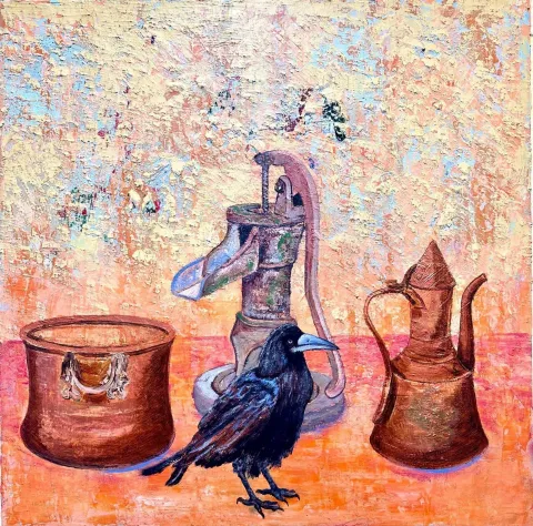 MEHMET YILDIRIM DABAKOĞLU — “Tulumba”, 2025 "Tulumba" eseri MEHMET YILDIRIM DABAKOĞLU tarafından 2025 yılında 60x60 cm ölçülerinde Tuval üzeri akrilik ve yağlı boya tekniği ile yapılmıştır.