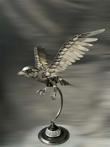 MUSTAFA TUĞRUL — “Doğan”, 2025 "Doğan" eseri MUSTAFA TUĞRUL tarafından 2025 yılında 60x54x40 cm ölçülerinde Metal heykel tekniği ile yapılmıştır.