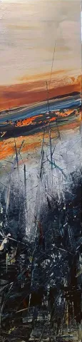 MUSA GÜNEY — “Catharsis”, 2022 "Catharsis" eseri MUSA GÜNEY tarafından 2022 yılında 200x50 cm ölçülerinde Tuval üzeri yağlı boya tekniği ile yapılmıştır.