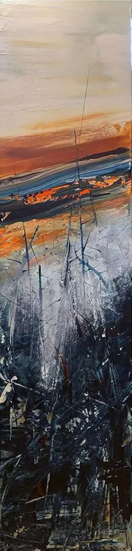 yakınlaştır "Catharsis" eseri MUSA GÜNEY tarafından 2022 yılında 200x50 cm ölçülerinde Tuval üzeri yağlı boya tekniği ile yapılmıştır.