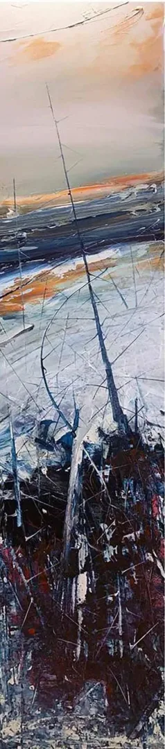 yakınlaştır "Catharsis" eseri MUSA GÜNEY tarafından 2022 yılında 200x50 cm ölçülerinde Tuval üzeri yağlı boya tekniği ile yapılmıştır.
