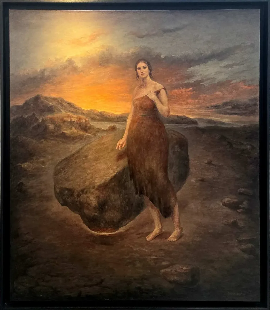 yakınlaştır "İsimsiz" eseri HASAN BAYKUŞ tarafından 2025 yılında 140x120 cm ölçülerinde Tuval üzeri yağlı boya tekniği ile yapılmıştır.