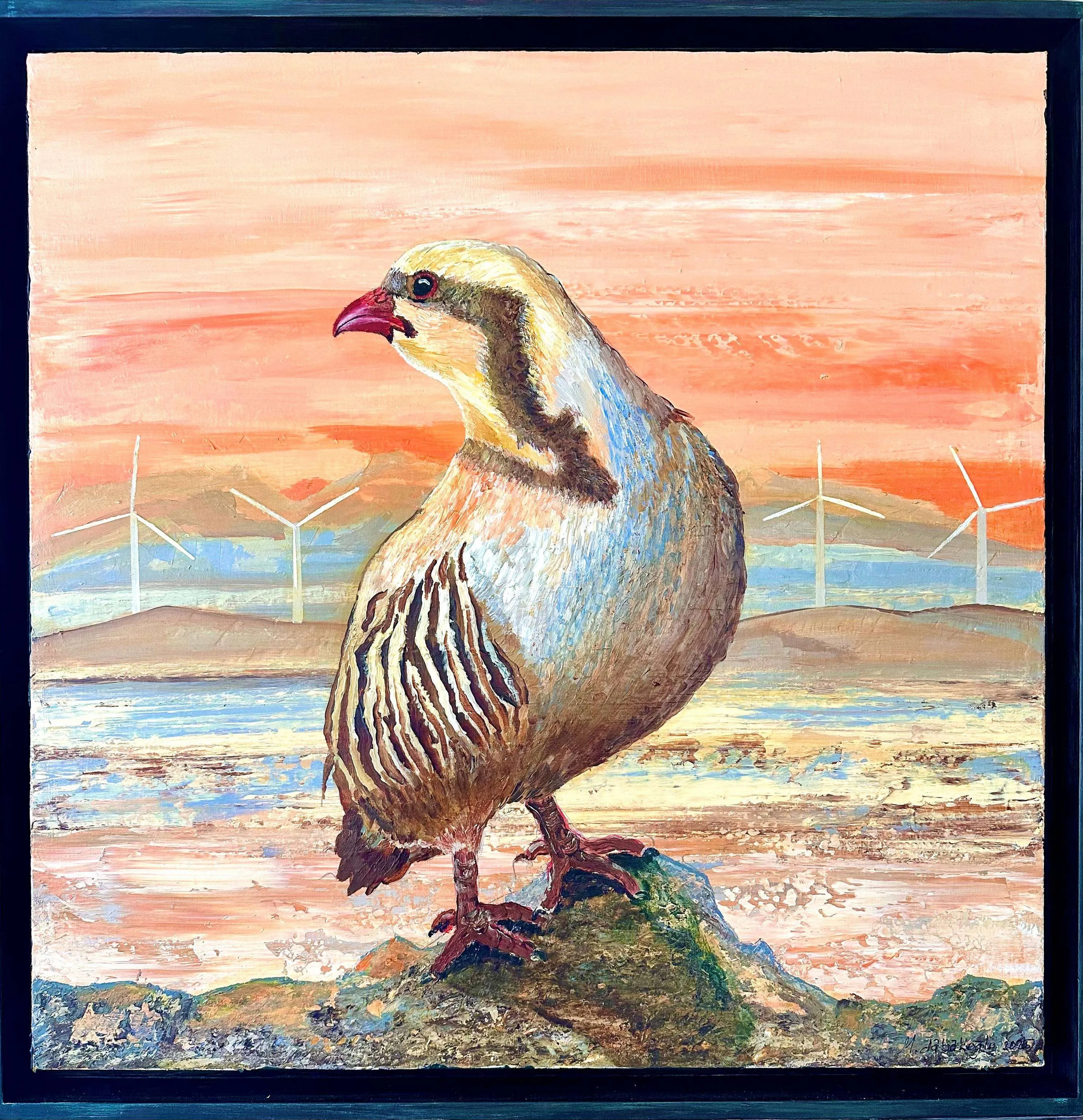 "Rüzgar gülleri" eseri MEHMET YILDIRIM DABAKOĞLU tarafından 2025 yılında 60x60 cm ölçülerinde Tuval üzeri akrilik boya tekniği ile yapılmıştır.