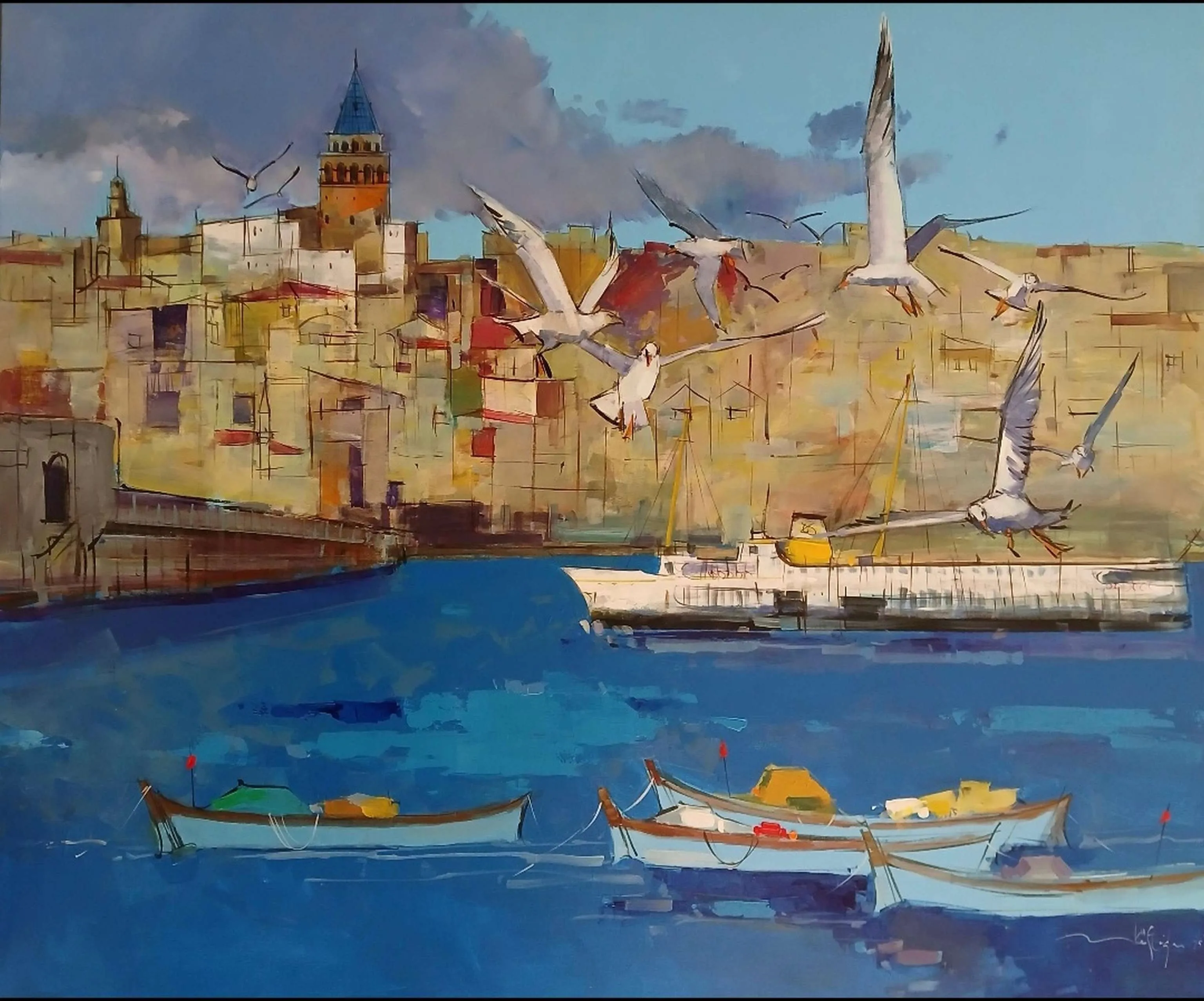 "İsimsiz" eseri MUSTAFA KÖSEOĞLU tarafından 2025 yılında 100x120 cm ölçülerinde Tuval üzeri akrilik boya tekniği ile yapılmıştır.