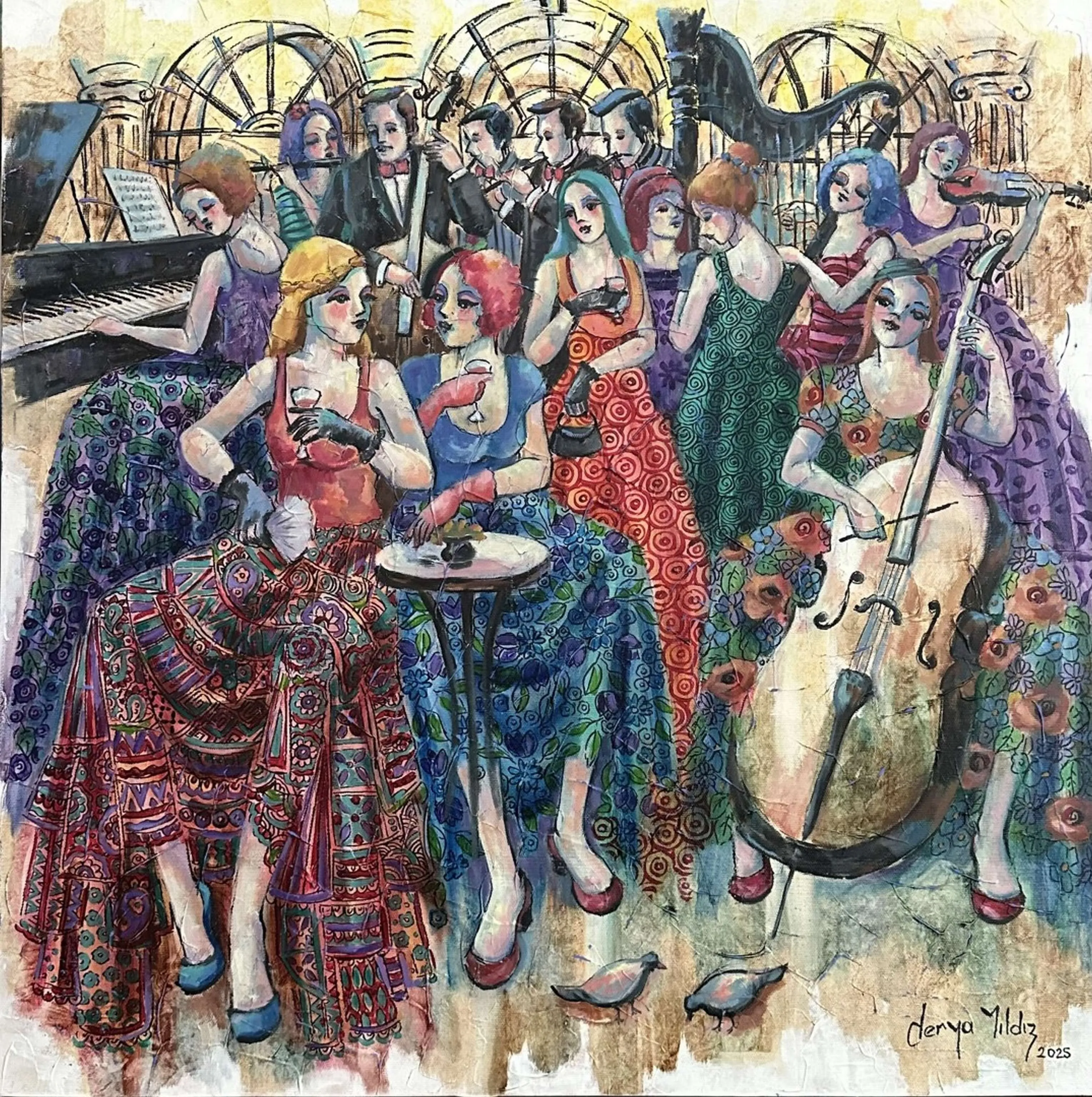 "İsimsiz" eseri DERYA YILDIZ tarafından 2025 yılında 60x60 cm ölçülerinde Tuval üzeri yağlı boya tekniği ile yapılmıştır.