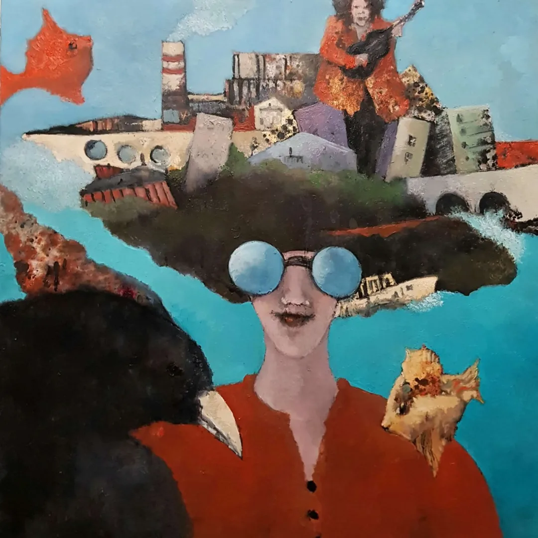 yakınlaştır "İsimsiz" eseri EROL PELİOĞLU tarafından 2025 yılında 60x60 cm ölçülerinde Tuval üzeri yağlı boya tekniği ile yapılmıştır.