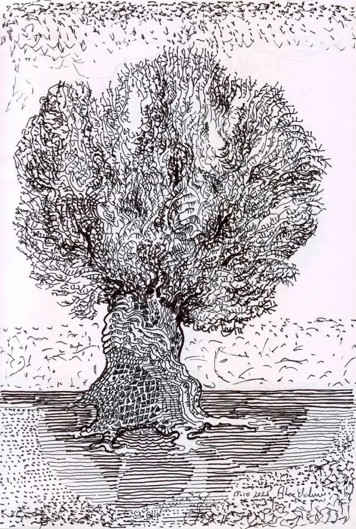 "Barış günlüğü" eseri ATAÇ ELALMIŞ tarafından 2023 yılında 30x20 cm ölçülerinde Kağıt üzeri desen tekniği ile yapılmıştır.